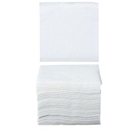 Serviette en papier Blanc 30 x 30 cm 1 pli x 100 pièces