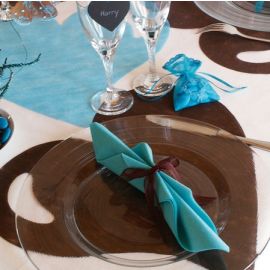 Set de table coeur Chocolat x50