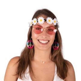 Set hippie face - adulte
