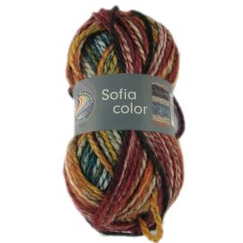 pelote de fil à tricoter Sofia Color Grundl Multicolore