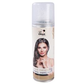 Spray laque cheveux à paillettes - argent - 125 ml