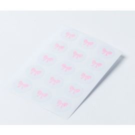 Stickers mariage avec noeud rose