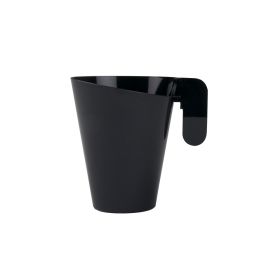 Tasse à café en plastique rigide Noir x 12 pièces