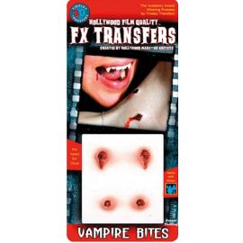 maquillage - transfert 3D - morsures de vampire