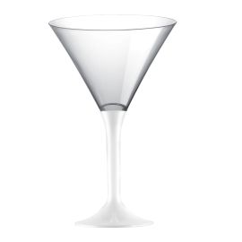 Verre à cocktail en plastique Blanc x 20 pièces