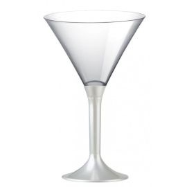 Verre à cocktail en plastique Nacre Blanc