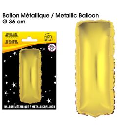 Ballon metallique or lettre i , décoration fetes pas cher et livraison 24h rapide chez Badaboum