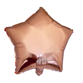ballon gonflable mylar étoile rose gold 37cm