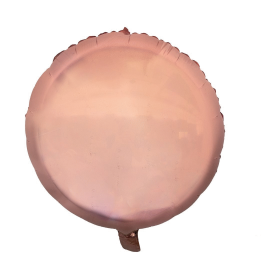 ballon gonflable mylar rond rose gold 37cm