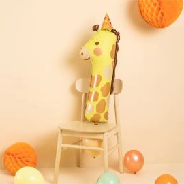 Ballon Gonflable Mylar Géant Chiffre 1 Girafe