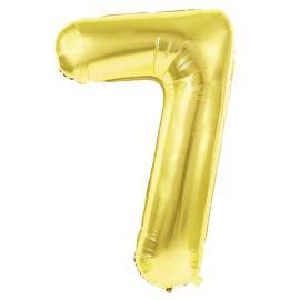ballon mylar géant chiffre 7 or 86cm