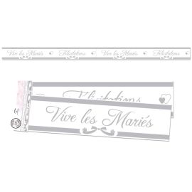 Bannière Mariage 2.44m avec inscription 