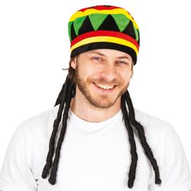 Béret rasta face - adulte