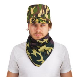 Casquette camouflage militaire face - adulte