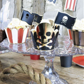 cupcake wrappers pirate ambiance