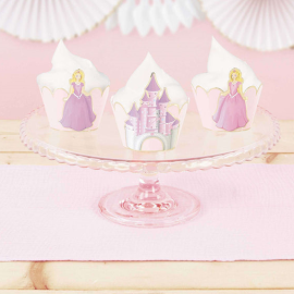 cupcake wrappers princesse x6pcs ambiance