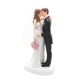 figurine mariage d un couple en train de s embrasser