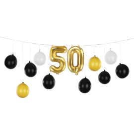 Guirlande de ballons anniversaire 50 ans