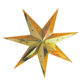 lanterne étoile or xl 70cm