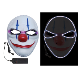 masque lumineux pas cher clown terrifiant
