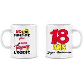 Mug Anniversaire 18 ans