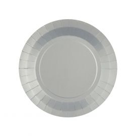 Petite assiette carton blanc contour Or, vaisselle jetable - Badaboum
