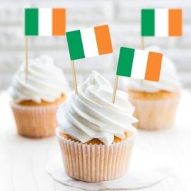 Pics à cocktail drapeau irlandais pour la Saint Patrick - Badaboum.fr