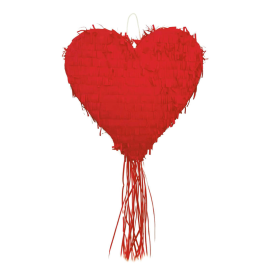 piñata carton cœur rouge