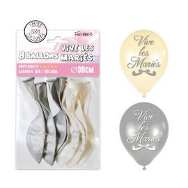 Pack de 8 ballons pour mariage avec inscription 