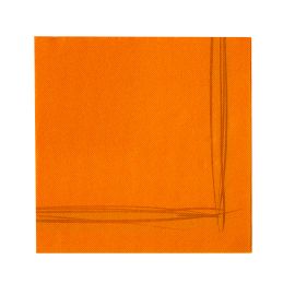 Serviette en papier liseré Orange