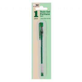 stylo gel pailleté Vert