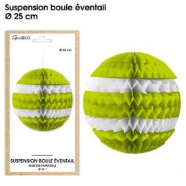 Suspension Boule eventail Vert 25cm