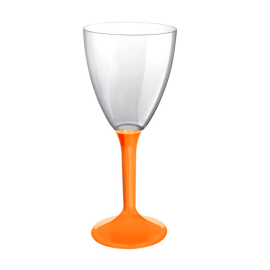 Verre à vin plastique Orange Transparent 