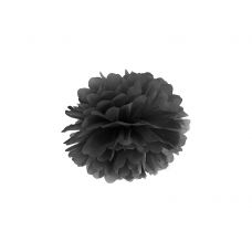Boule pompon papier de soie Fuchsia 25cm, decoration mariage - Badaboum
