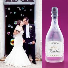 Fête de mariage : Lot de 12 Bouteilles de bulles de savon Vive les