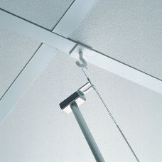 Designer Club - Bouton crochet blanc adhesif rond pour plafond