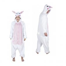 Costume pour adultes lapin rose - Déguisement drole Taille - M/L pas cher