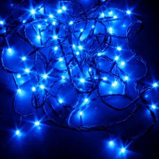 Guirlande lumineuse stalactite LED Etoile Bleu, decoration noel - Badaboum