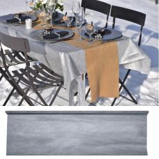 Nappe noir en papier intissé, vaisselle jetable mariage - Badaboum