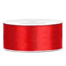Ruban Satin Rouge - 25mm x 25y - Youpack