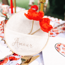 Achat / Vente GRANDE ardoise de table rouge pour mariage - Badaboum