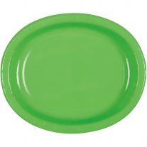 Serviette pré pliée en papier Vert anis, vaisselle jetable - Badaboum