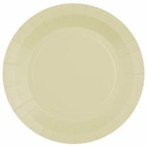 20 Petites assiettes en carton doré mat 18 cm - Vegaooparty