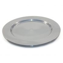 Petite assiette blanche en plastique avec perle Or - Dragées Anahita