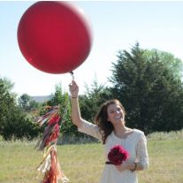 Ballon géant en latex transparent, env. 90 cm, ballon géant XL Ø 90 cm –  Convient à l'hélium – Pour les anniversaires, mariages, fêtes ou autres