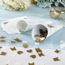 Canon à confettis mariage papillon 80cm, deco mariage - Badaboum