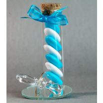 Mini fiole en verre mariage, contenant dragees pas cher - Badaboum