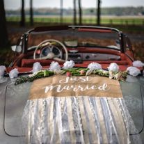 Kit de décoration de voiture de mariage Végétal - Dragées Anahita