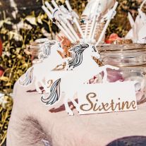 4 Sacs Cadeaux Licorne Pastel, contenant mariage - Badaboum