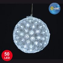 Lampe lumineuse 80 LED Blanc sur piquet - Decoration de noel - Badaboum